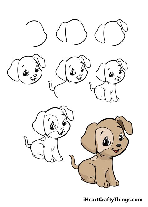 動物繪圖|How to draw a dog step by step